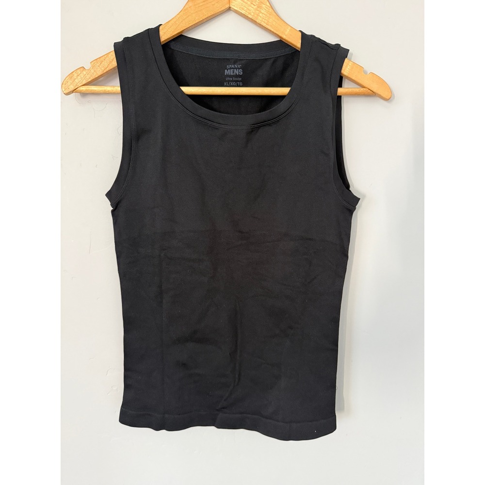 Spanx Mens Ultra Sculpt Compression Tank Top Black XL 60011R Sleeveless Shirt